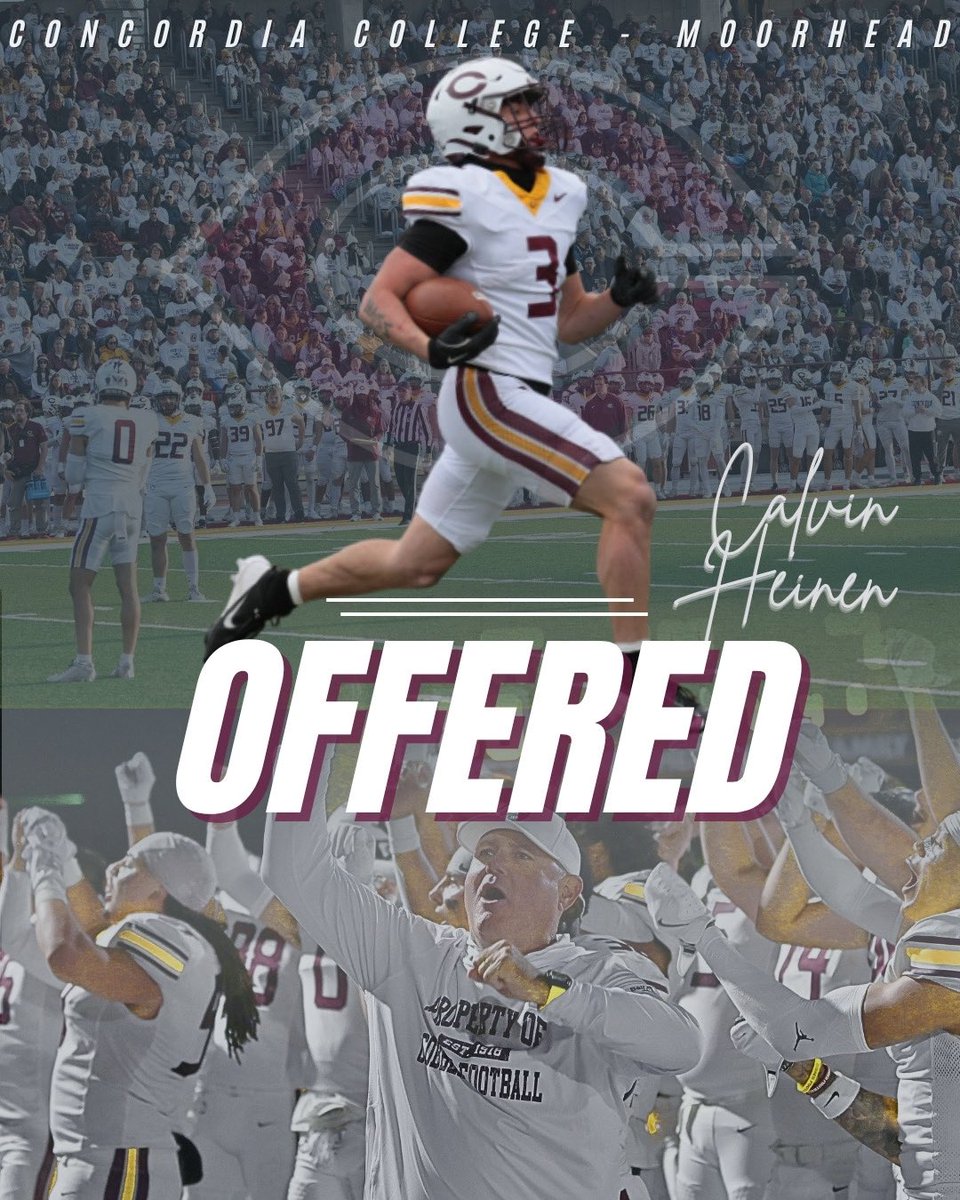 CalvinHeinen13's tweet photo. Blessed to receive an offer from @Cobber_Football! Thank you to @CoachJoelKing for believing in me and extending this opportunity over the phone. Looking forward to building the relationship. @WoodburyFB  #AGTG https://t.co/YI9e5Ymg6Q