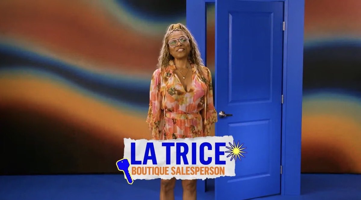 BBigBrotherBuzz's tweet photo. 👤 Name: La Trice
🎂 Age: 57
💼 Occupation: Boutique Salesperson
#BB28 #BigBrother #BigBrotherBuzz https://t.co/mIo5UPW7oX