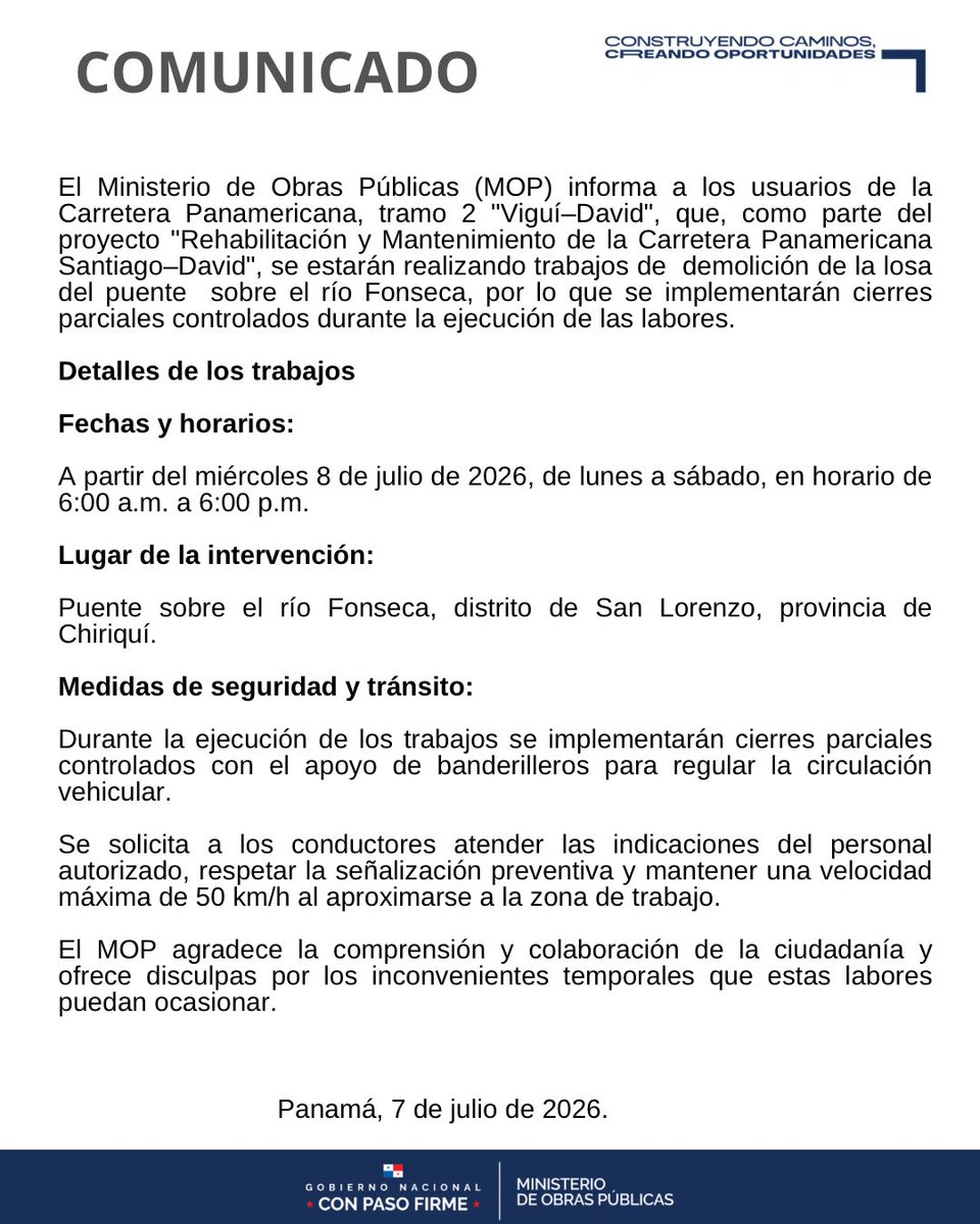 MOPPma's tweet photo. COMUNICADO https://t.co/iGMen7Wwp7