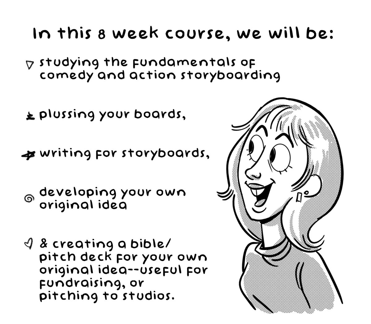 BusinessKayla's tweet photo. I’m a storyartist, director &amp; writer for studios w/ years of development experience as an original series creator at Cartoon Network. 
I’m offering my class Storyboards &amp; Development thru @warriorartcamp ! Learn storyboards, what makes a great story &amp; leave with a pitchable deck. https://t.co/ual8a0Mxwi