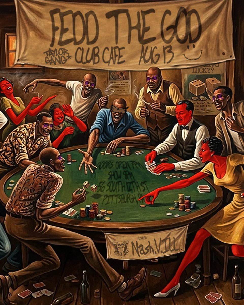 TaylorGang's tweet photo. Thursday, August 13th catch @FeddTheGod at @ClubCafeLive in Pittsburgh, PA 🔥🖤💛

Tickets on sale here - https://t.co/jU7OvhE5Gx https://t.co/NK4aJZ6Jt5