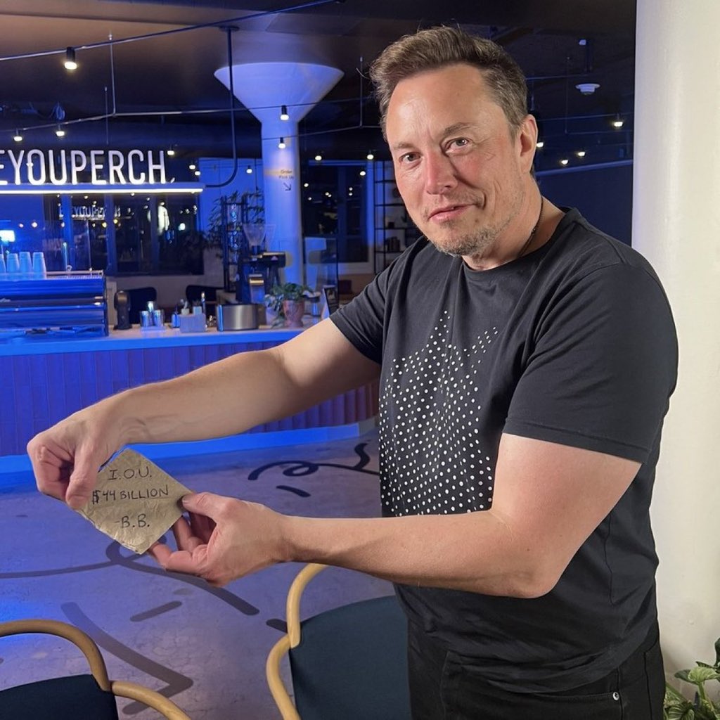 elonmuskParo_X's tweet photo. Freedom of Speech was REALLY expensive https://t.co/WDdiOLx55Y