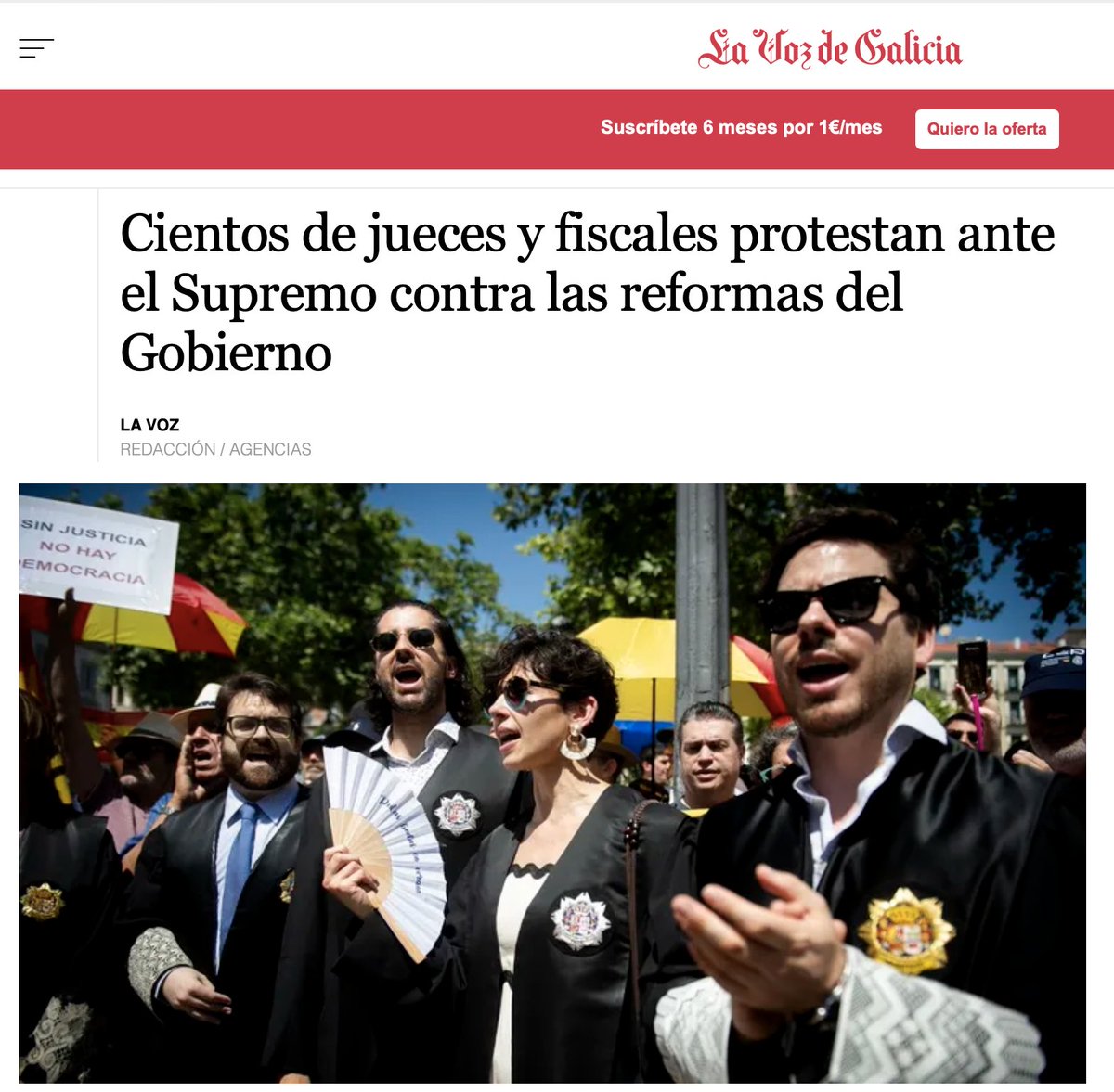 MiquelReal's tweet photo. Alguns jutges amb la toga molt fina i la cara molt dura s'escandalitzen per una enquesta que diu que la majoria de la població pensem que el "lawfare" existeix.
Deuen ser els mateixos que callen quan els seus col·legues es manifesten políticament.
Amb dos punyetes. https://t.co/EQzRn4Abi8