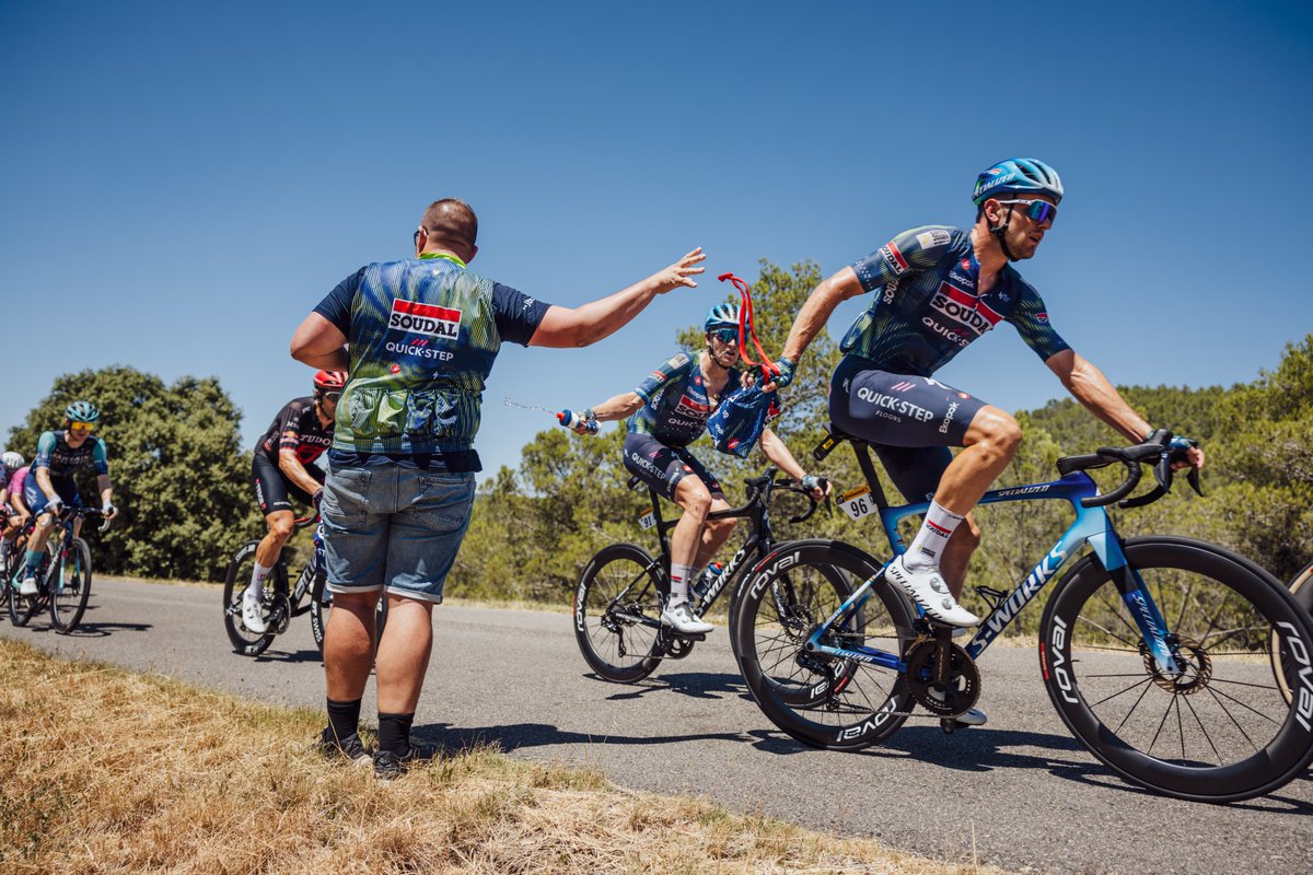 soudalquickstep's tweet photo. Follow us and RT this picture for a chance to get a Pro Cycling Manager 2026 game key! https://t.co/cuqeX34cju