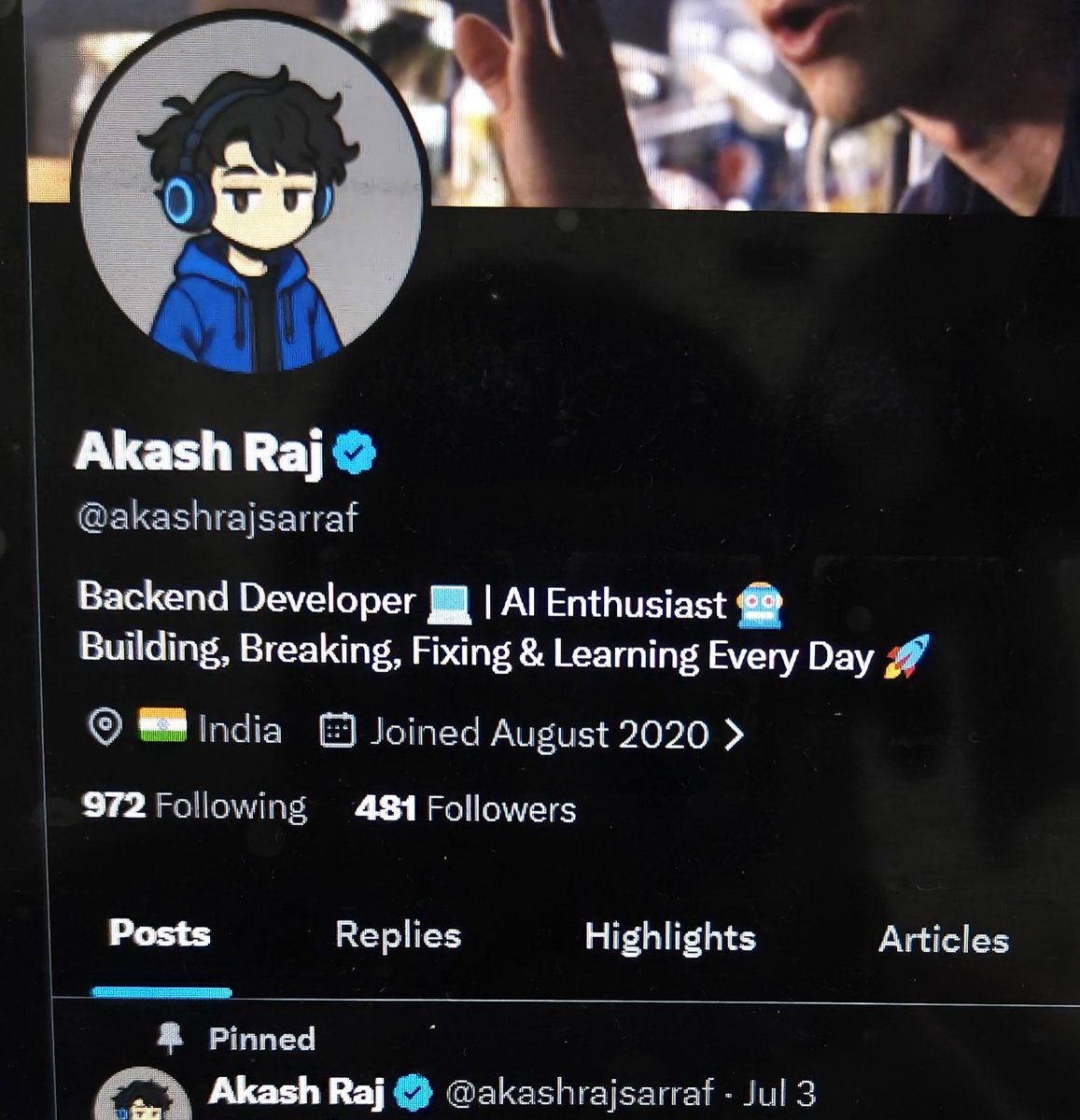 Akash Raj tweet media