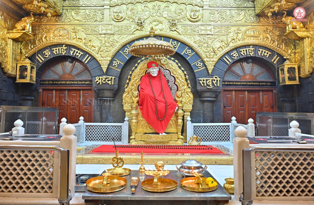 SSSTShirdi's tweet photo. *!! ॐ साई राम !!*
*श्री साईबाबा संस्थान विश्वस्त व्यवस्था,शिर्डी*
*!! ॐ Sai Ram !!*
*Shri Saibaba Sansthan Trust, Shirdi*
≈≈≈≈≈≈≈≈≈≈≈≈≈≈≈≈≈ 
*आरती :-शेजारती*
*मंगळवार ०७ जुलै २०२६*  
*Aarti :-Shejarti*
*Tuesday 07 July 2026* https://t.co/yapkQYVWpH