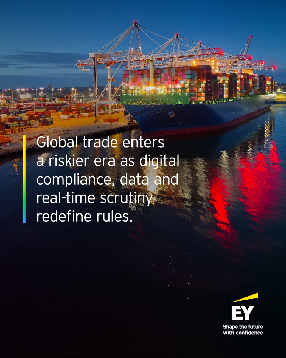 EY_Tax's tweet photo. Global trade controversy is happening in real time. Data, systems and governance now define compliance. 
Is your trade function audit-ready?https://t.co/6g1CQTynUA
#ShapeTheFutureWithConfidence #EYTax #GlobalTrade https://t.co/W4acjy4ujk