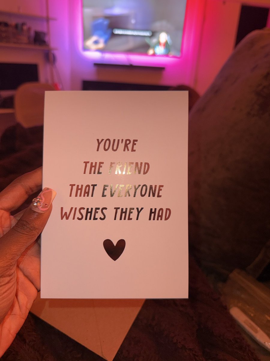 _Yeagerrr's tweet photo. If anyone knew the types of trauma I have from friendships…. To go from having to wonder if someone is carrying hidden animosity, to this??? ..this card is incredibly special to me. https://t.co/UyCwcAGXeJ