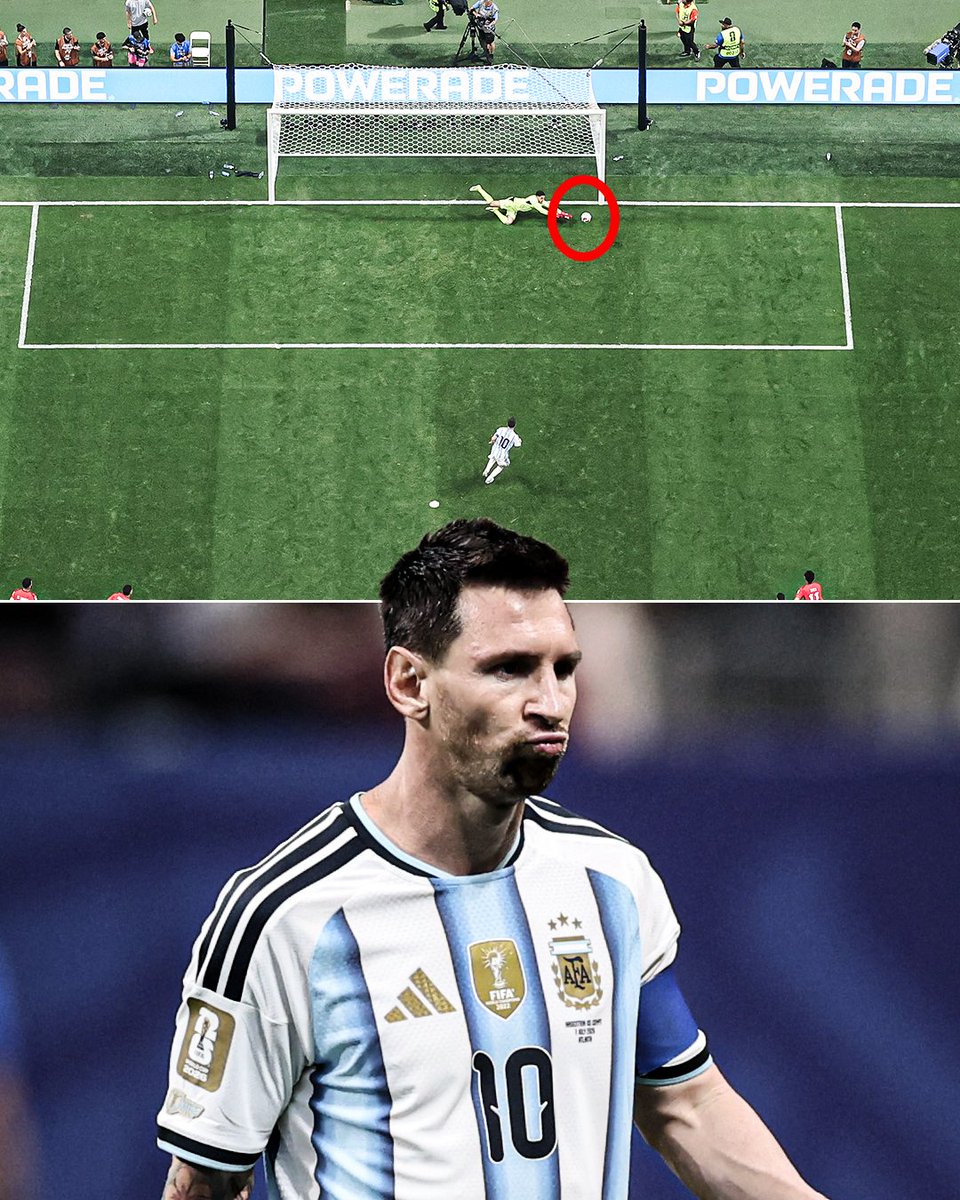 ESPNInsights's tweet photo. This is the fourth penalty in regulation or extra time Lionel Messi has failed to convert at the World Cup, already the most by a single player.

No player has more than two penalties saved. This was the third penalty Lionel Messi had saved at the World Cup. https://t.co/9zTEqm8WEd