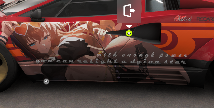 ConvenientMaru's tweet photo. Crazy thing to put on a Countach livery 😭 https://t.co/mdQWan4U9W