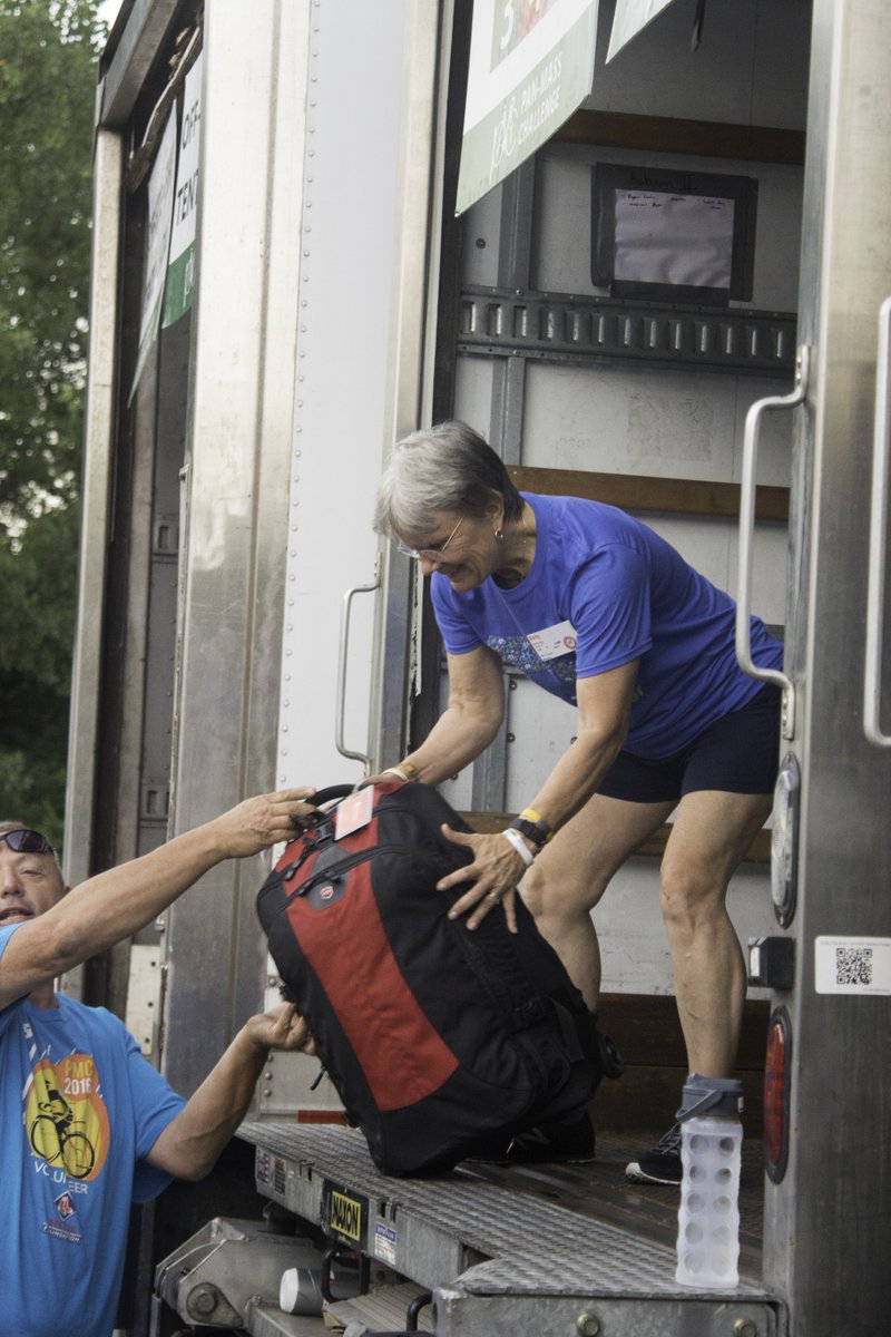PanMass's tweet photo. "It’s all just amazing.  For those three days, my one and only goal is to make their lives just a little easier." Betty McEnaney 14-year volunteer #WhyIPMC #NowMoreThanEver #PMC2026
https://t.co/0Kk1foJyGC https://t.co/yNXp4sanCL
