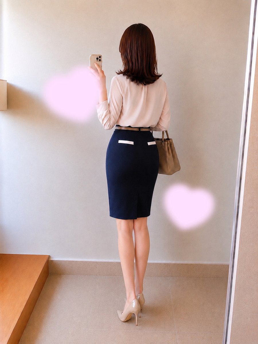 marina_hapihapi's tweet photo. おはまりな☕️✨🌞

今日は苦戦しながら、いっぱい練習して撮った後ろ姿ショットお披露目記念日📷💗笑

……どうかな？😂🤍
せめて仕事の時くらいは…
後ろ姿美人のできるOL👩‍💼💕
に見えるよう目指してます💗笑

今日もまりなは、あなたの味方🤝✨
無理せず自分を大切に🍀
素敵な一日になりますように🌹 https://t.co/ynF7fy5mzu
