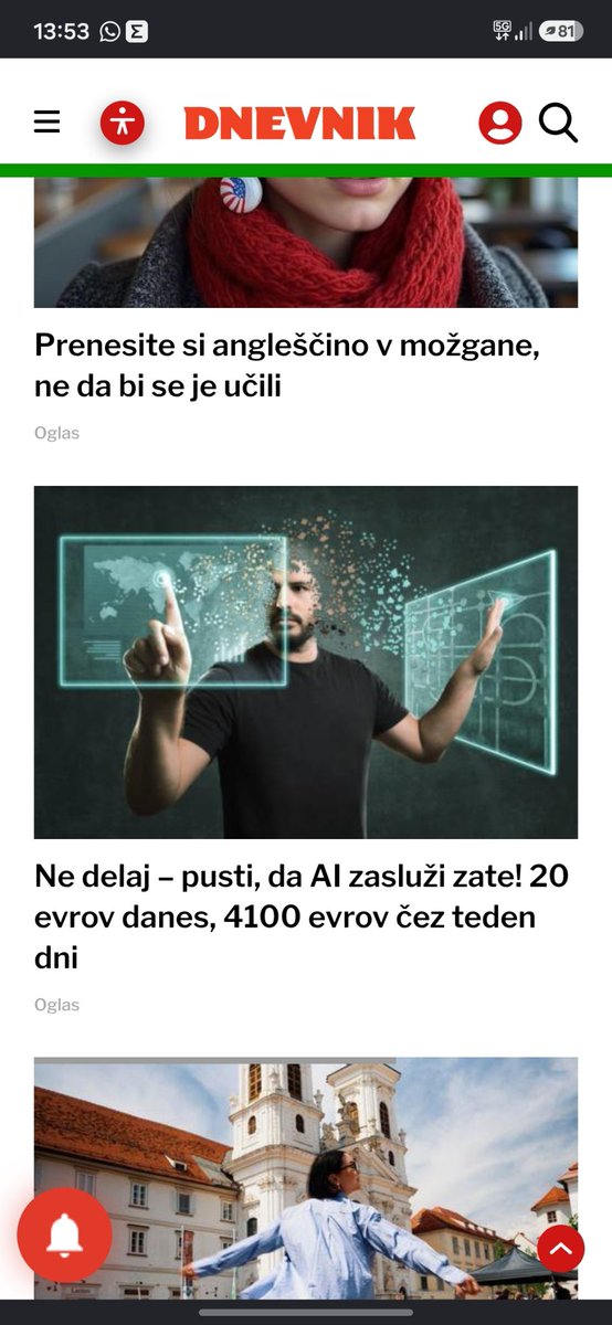 sect2k's tweet photo. Hey @Dnevnik_si a vas je vsaj malo sram, da so na vaši spletni strani oglasi za prevare? A je važno da služite? https://t.co/ntaoKMRpVh