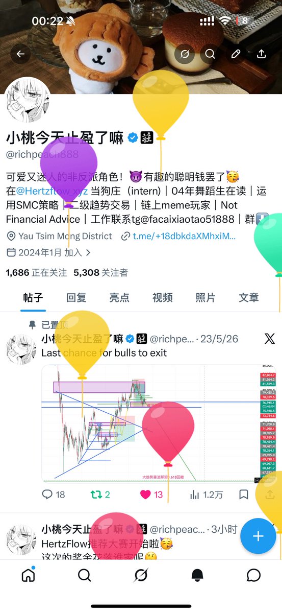 小桃今天止盈了嘛 tweet media