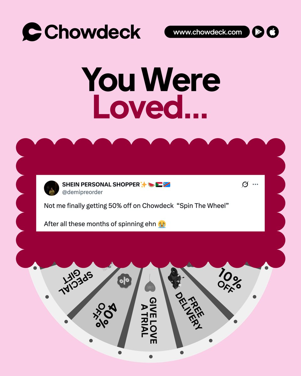 Chowdeck tweet media
