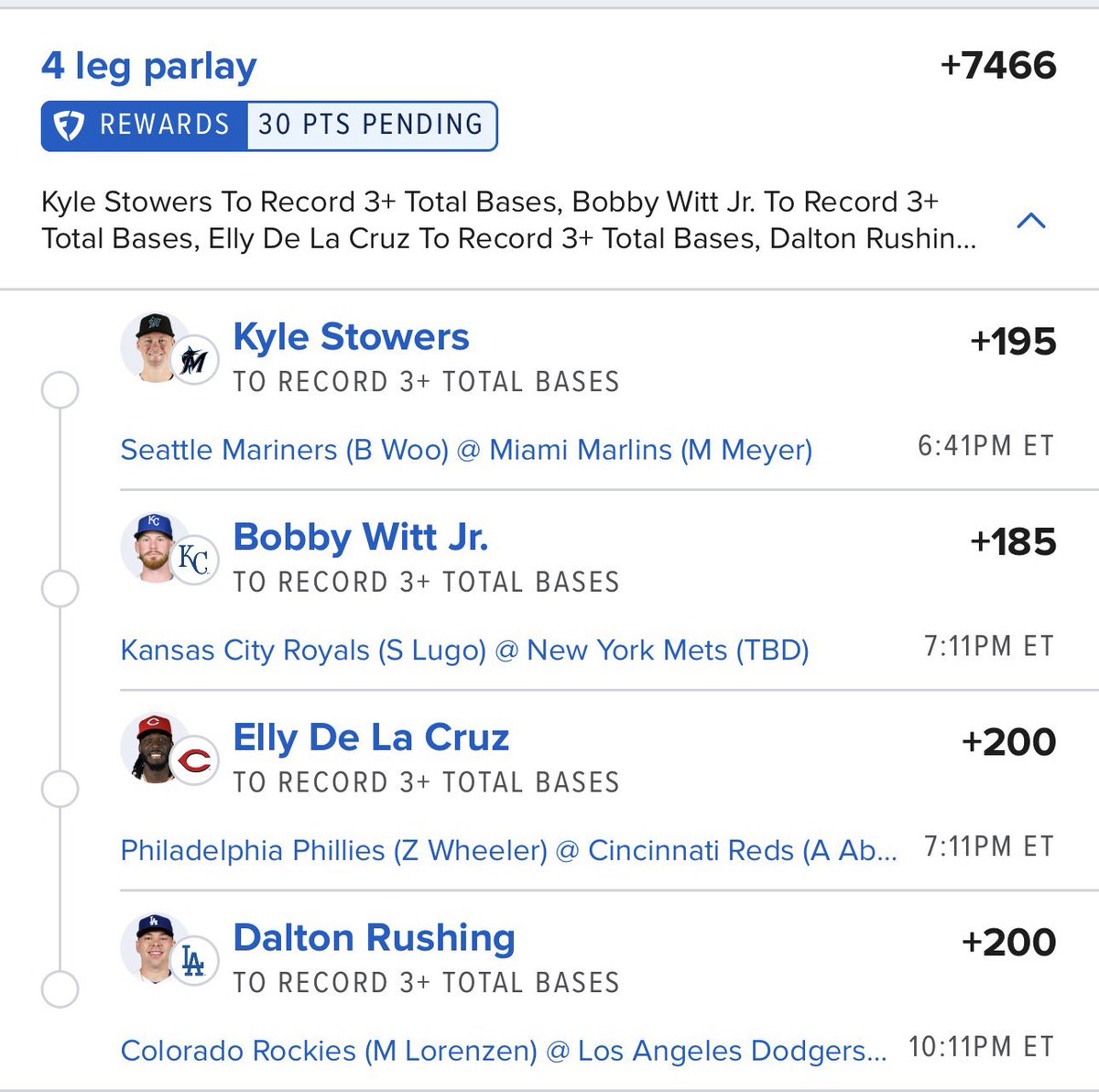 Zeus_Analytics's tweet photo. MLB Total Bases Lotto⚡️⚡️

These Guys Are Rounding The Bases Today😤

Hit The Like Button If Tailing💙 https://t.co/OzfsmRvyML