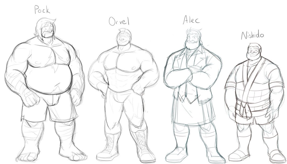 ErrorofZ's tweet photo. I was working on a reference sheet for Men of Rose. A comic series I hope to start someday.  
Who's your favorite? https://t.co/kITQ11DcqB