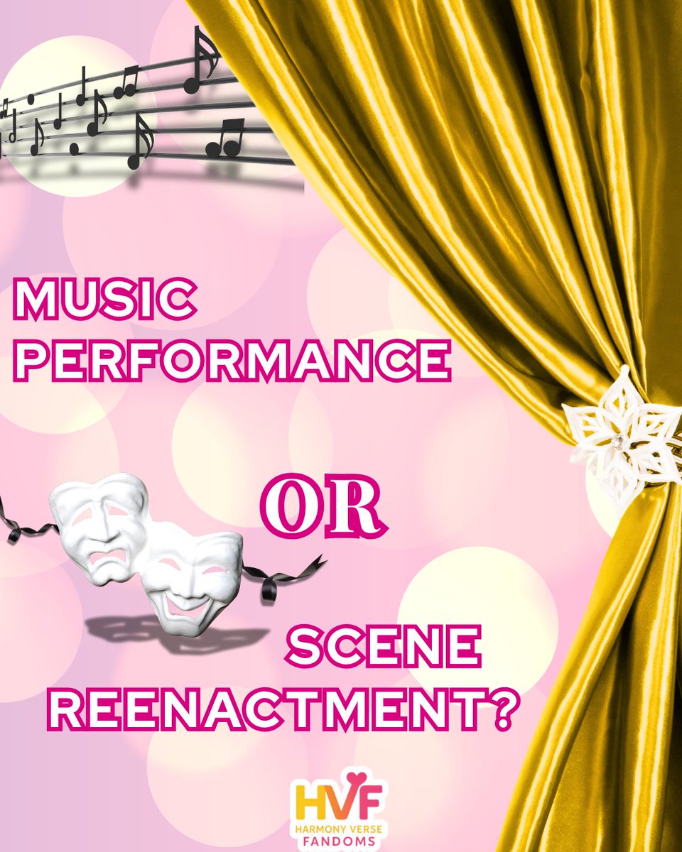 HarmonyVFandoms's tweet photo. 🎤Music performance or 🎭 scene reenactment?
Which one do you like to see during HVF events?💛🧡🩷
A live song or seeing a memorable scene come to life again? Let us know!
#HarmonyVerseFandoms #Fan #Fandom #OnlineEvents #Events https://t.co/sRlnaXxdmM