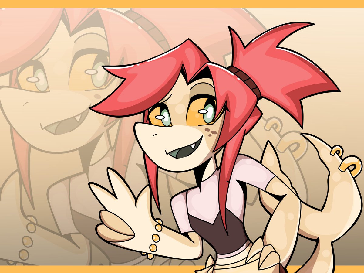 ArtisticDeadman's tweet photo. First #artfight2026 attack! I drew @IlluhSaya  lovely shark, LemonBee !

#TeamTragedy 🌧️ https://t.co/Je4hVacFYc