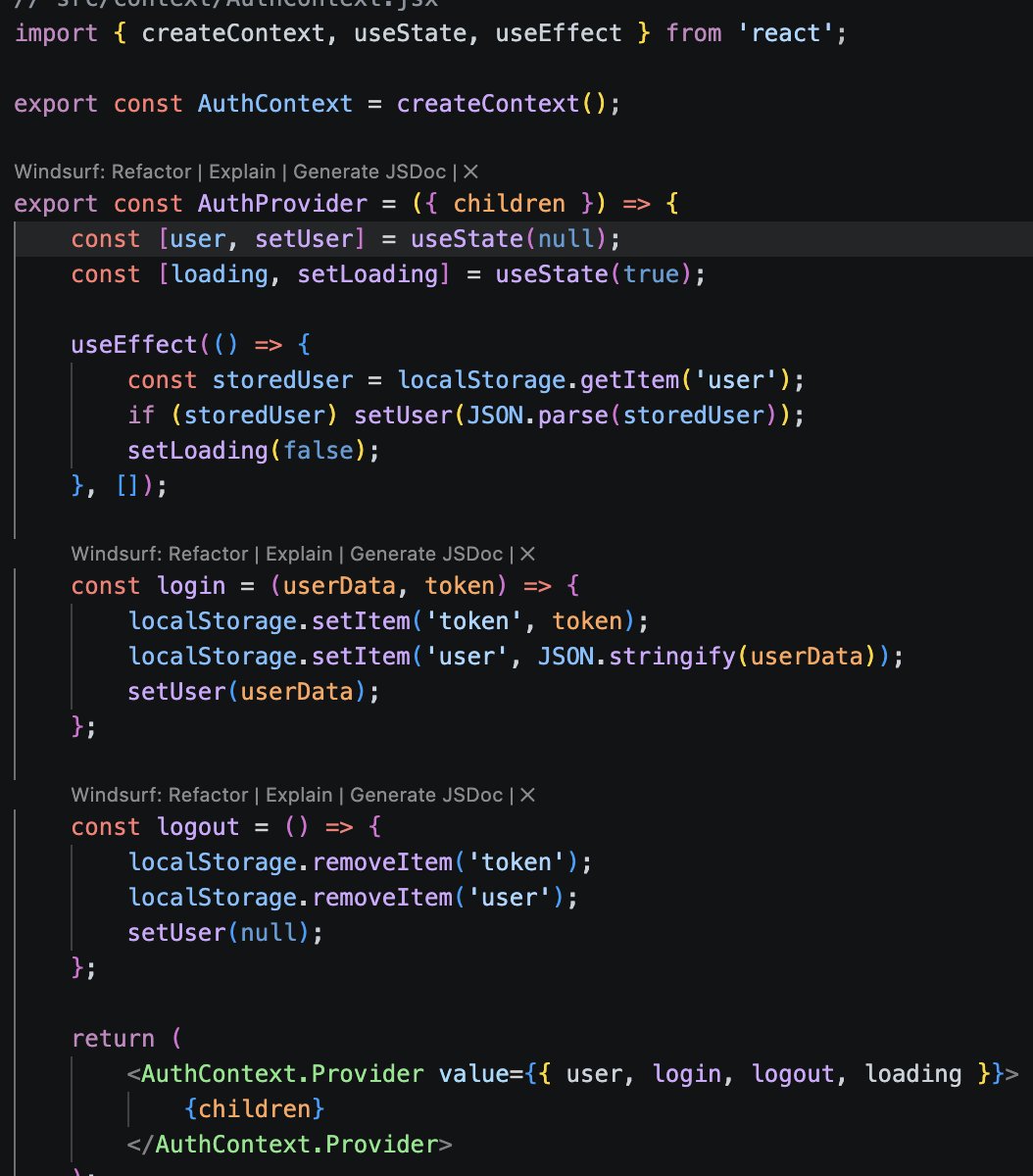 aashapun11's tweet photo. #LSPPDay37
Started implementing Auth Context for my website🚀

-Implemented AuthContext for global auth state
-Centralized login &amp; logout logic
-Persisted user session with localStorage
-Wrapped the app with AuthProvider

@lftechnology
#60DaysOfLearning2026 #LearningWithLeapfrog https://t.co/QU1UEuHFAX