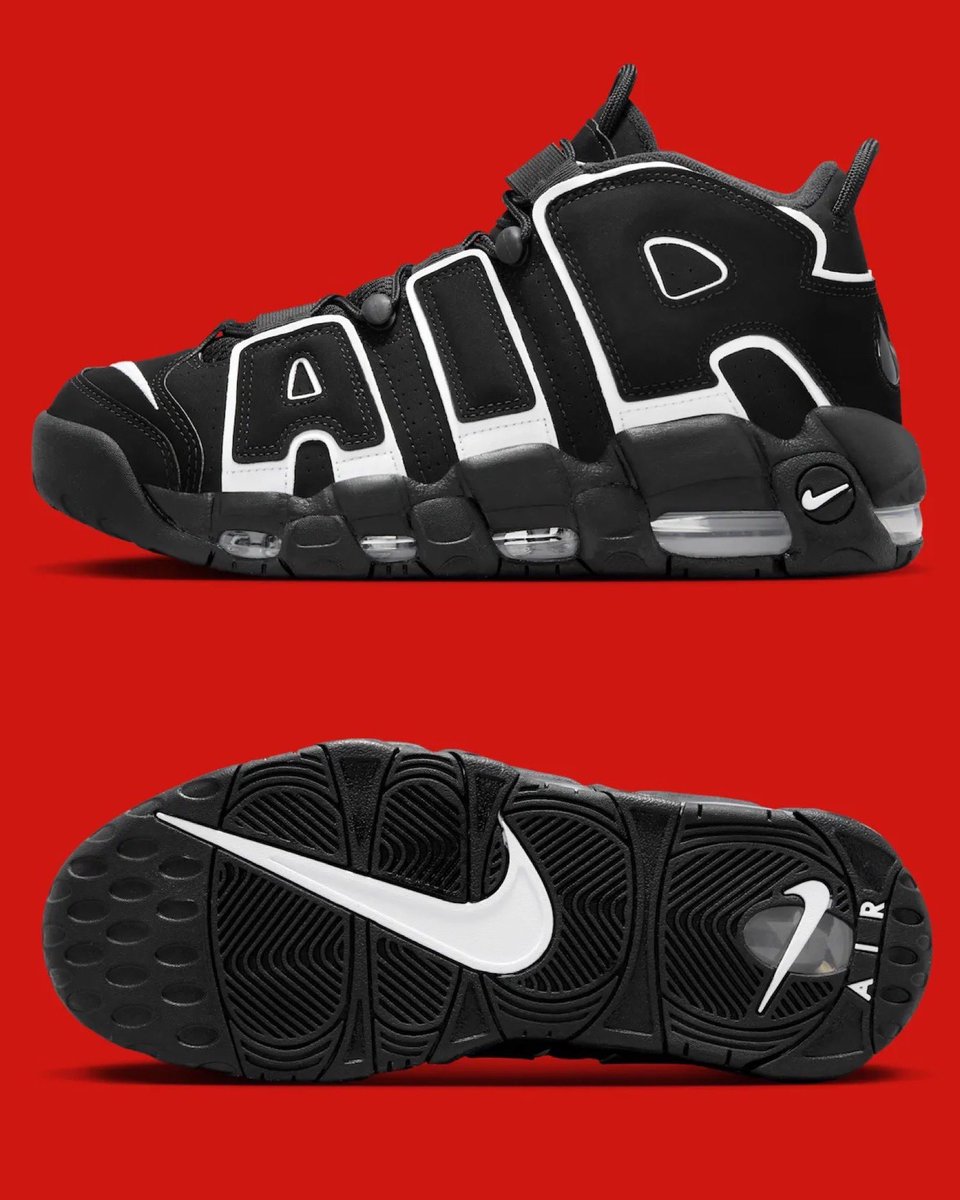 JustFreshKicks's tweet photo. Nike Air More Uptempo OG “Black/White” Returns Fall 2026 🎱 https://t.co/xq1oDSGD0e