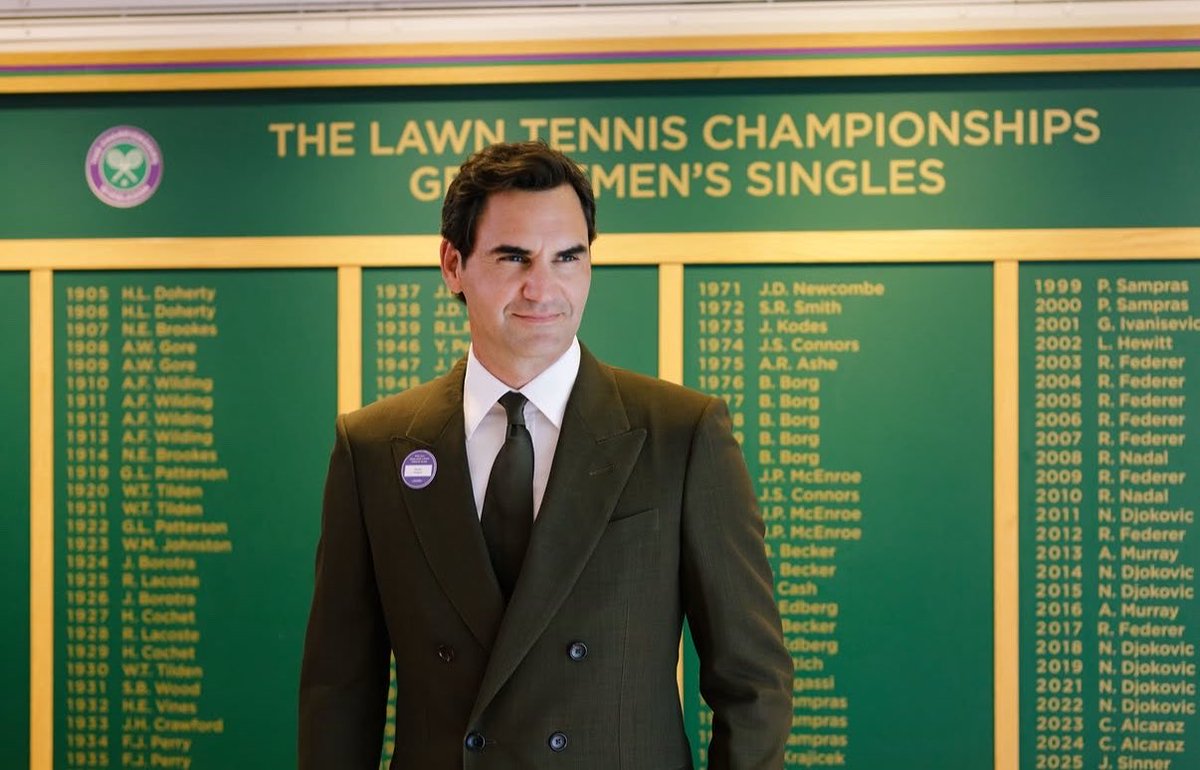 4everRFfan's tweet photo. Roger Federer is enjoying his time at Wimbledon ✨
(📸 RF’s IG) https://t.co/EqzvQ9nPAN