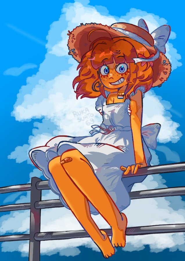 Rukabolas's tweet photo. (Repost) - I made this drawing a while ago of mymy, should I redraw it? 
#ongezellig #Mymy https://t.co/AXqVmYL379