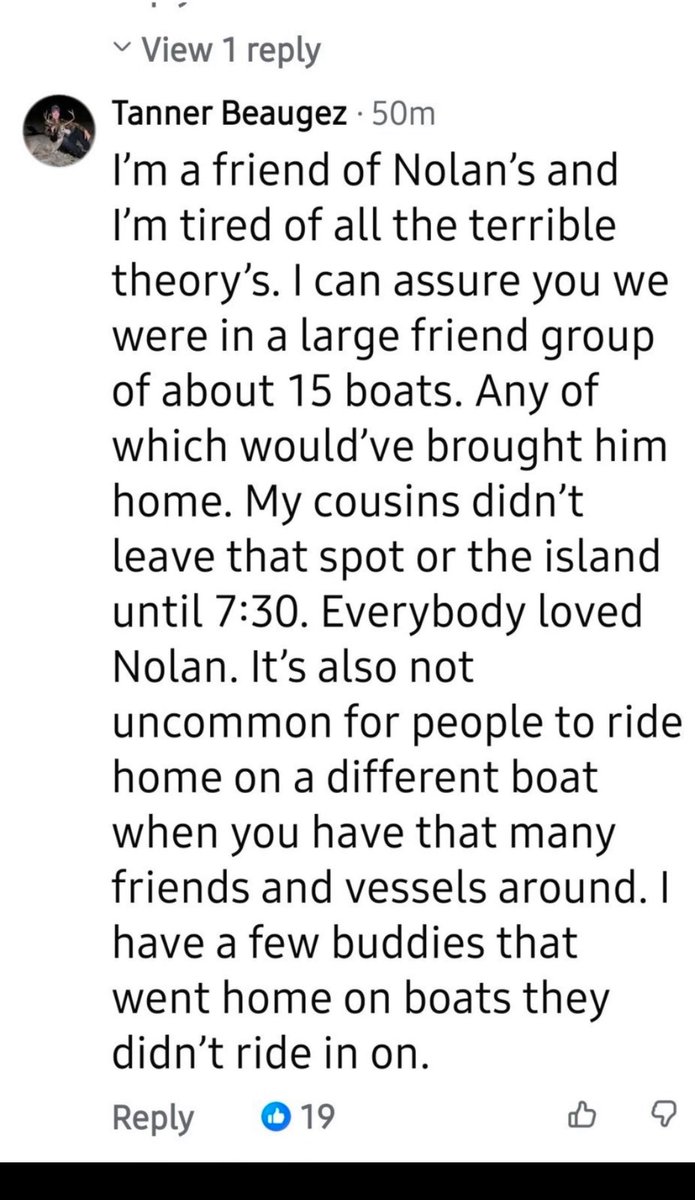 ScottPost9's tweet photo. @KryssyLaReina Jackson County Sheriff is saying his friends had to go back to shore and he chose to stay.  We need more facts. https://t.co/kCrr6FdvhR