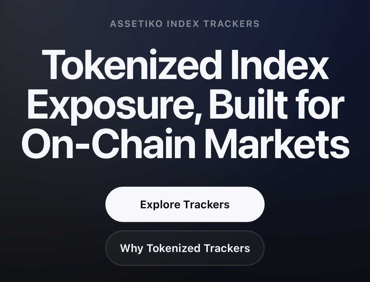 RWA_XRPL's tweet photo. 🚨 BREAKING: Assetiko Launches Tokenized Index Trackers on XRP Ledger

Users can now gain direct 24/7 on-chain exposure to select benchmark stock indices — fully tokenized and live on XRPL.

I’ll be doing full deep dives into each tracker. 

Follow @RWA_XRPL to stay updated. https://t.co/ts6Vi2ihQF