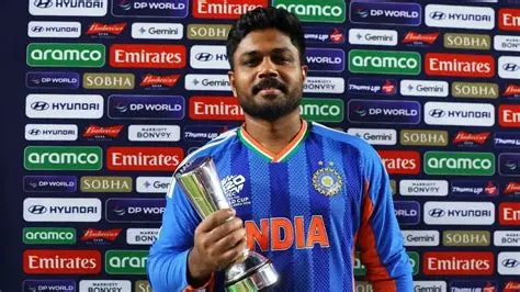 HustlerCSK's tweet photo. Crazy how the guy that delivered a once in a lifetime T20I WC campaign barely 4 months ago is getting sidelined gradually after a few failures.

Dropped from the XI. Then dropped from the squad. Feel for Sanju. https://t.co/fiwUw21Cwi