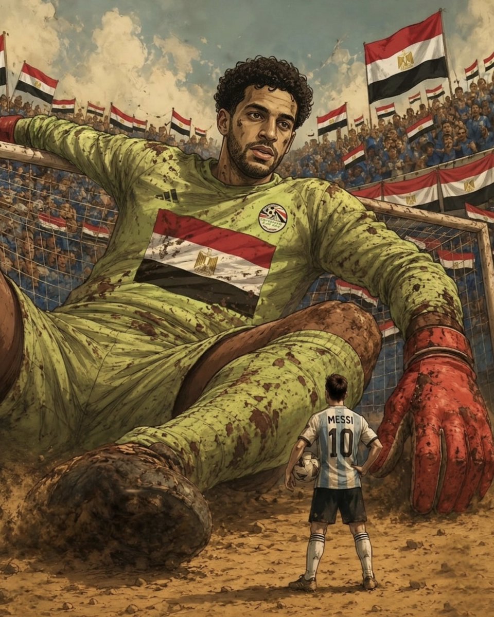 aseelswaid9's tweet photo. Egypt’s giant said: Not today, Messi. 🇪🇬🧤 https://t.co/TTjQ4aFrxD