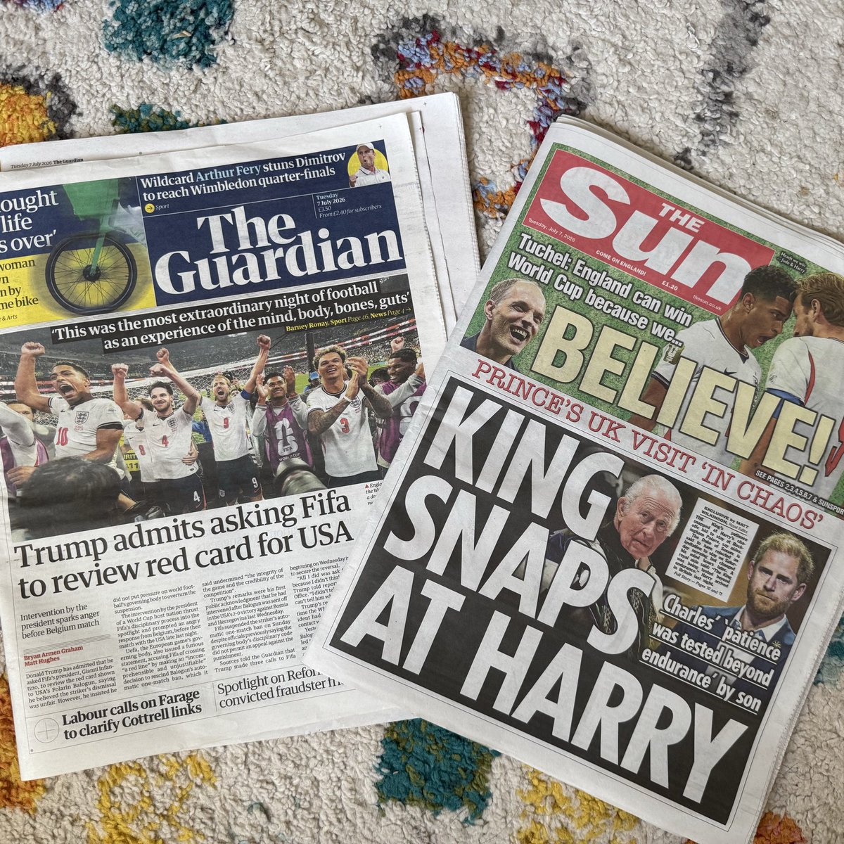 queondapats's tweet photo. Un poco de cómo se reportó la derrota de México en el Guardian y el Sun #SupremoCorrecto 
Saludos muchacheees @ruleiro @elotroduarte, todavía  con el corazón apachurradito. 😔 https://t.co/C1idhKszFf