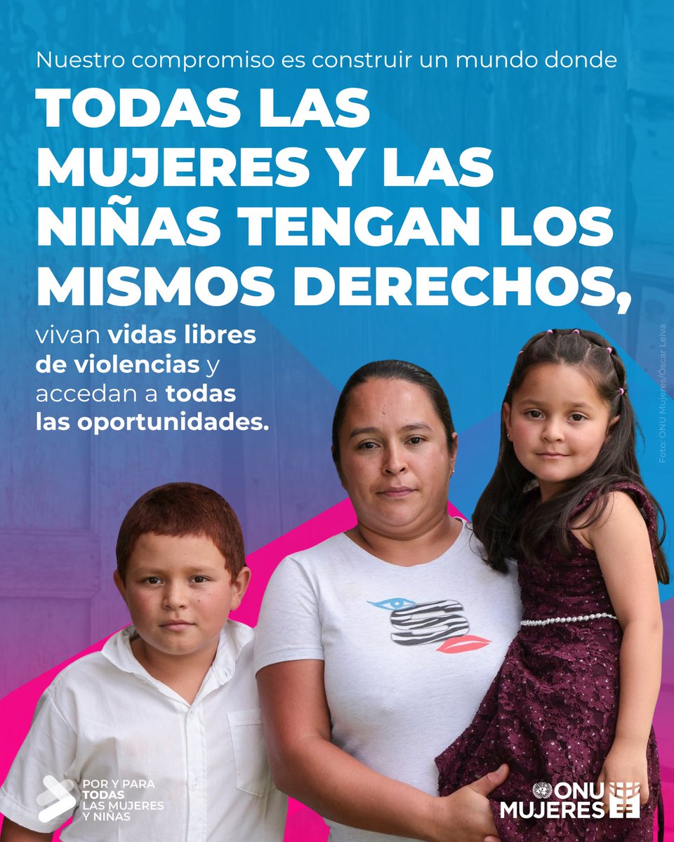 ONUMujeres's tweet photo. ONU Mujeres sitúa los derechos de las mujeres y niñas -en toda su diversidad- en el centro del avance mundial hacia la igualdad. ​

Porque la igualdad de género no es solo lo que hacemos: es lo que somos. #PorYParaTodas https://t.co/iGpUu6EjQ4