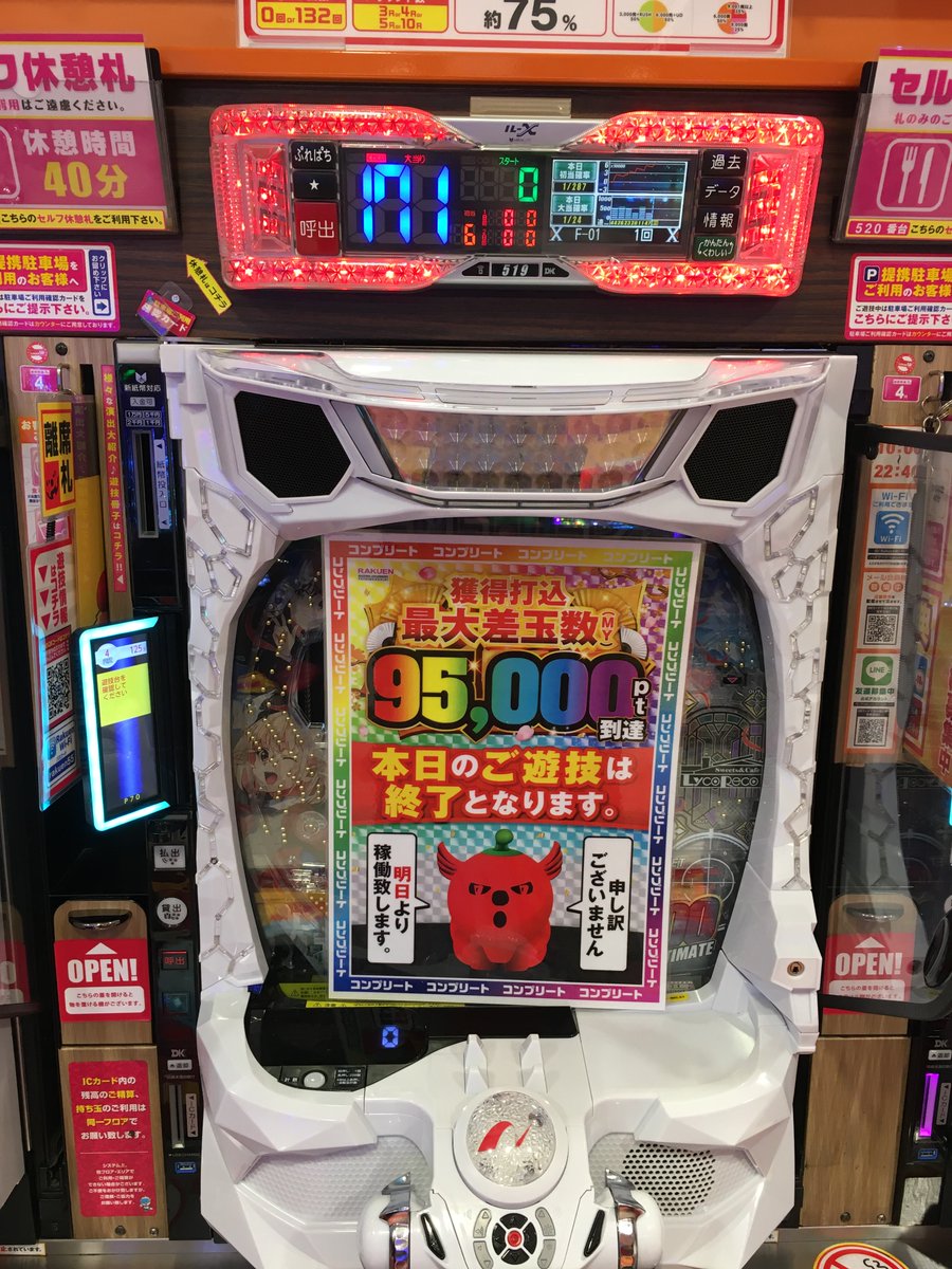 昨日！ 4円パチンコ519番台 eリコリス・リコイルM3にて コンプリート