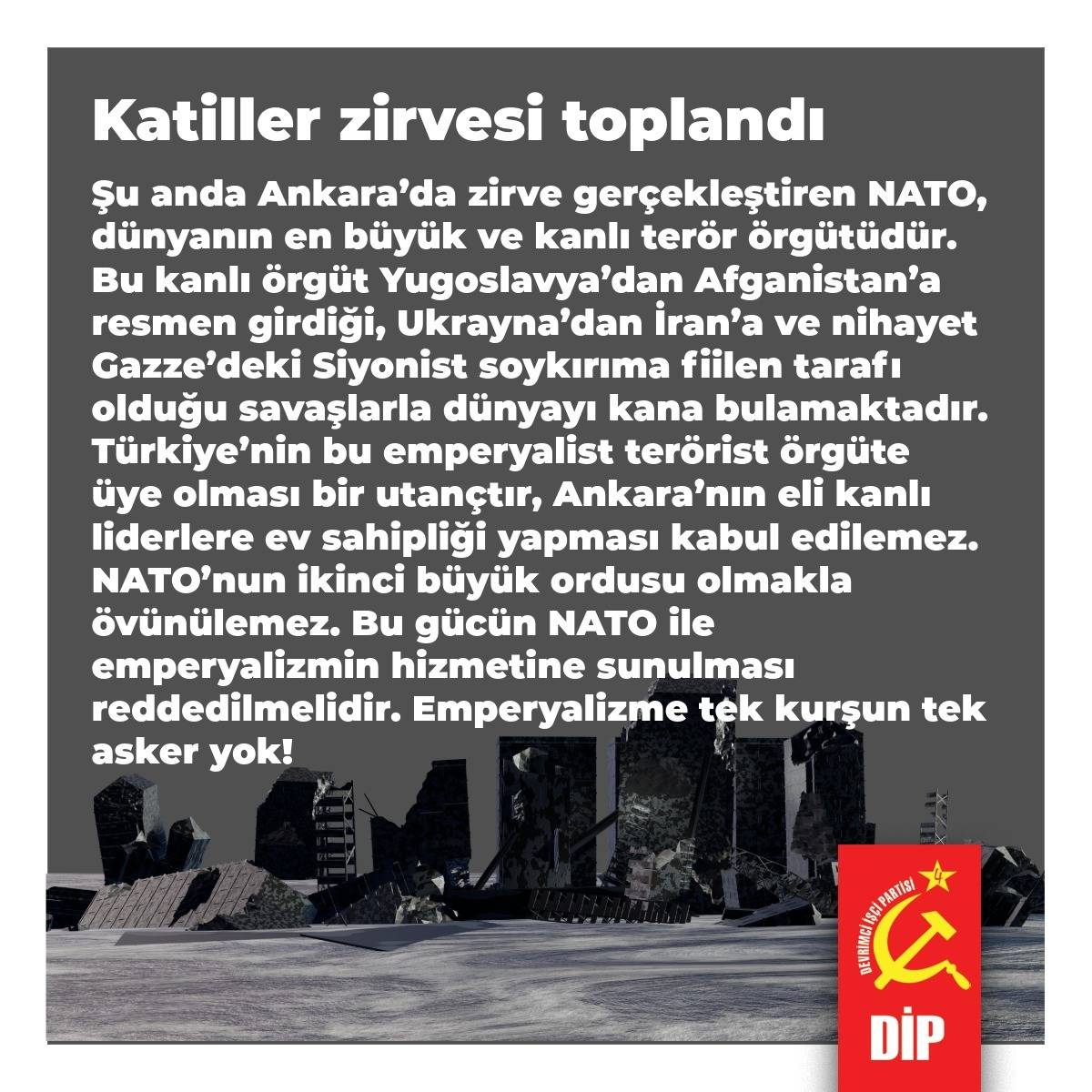 dip_org_tr's tweet photo. NATO kisvesiyle Türkiye’ye gelen, insanlık düşmanı Epstein koalisyonudur! İşçiler emekçiler uyanın! #NATODefol #natoyakurbanaranıyor #NATO https://t.co/Vn7YAaKgs6