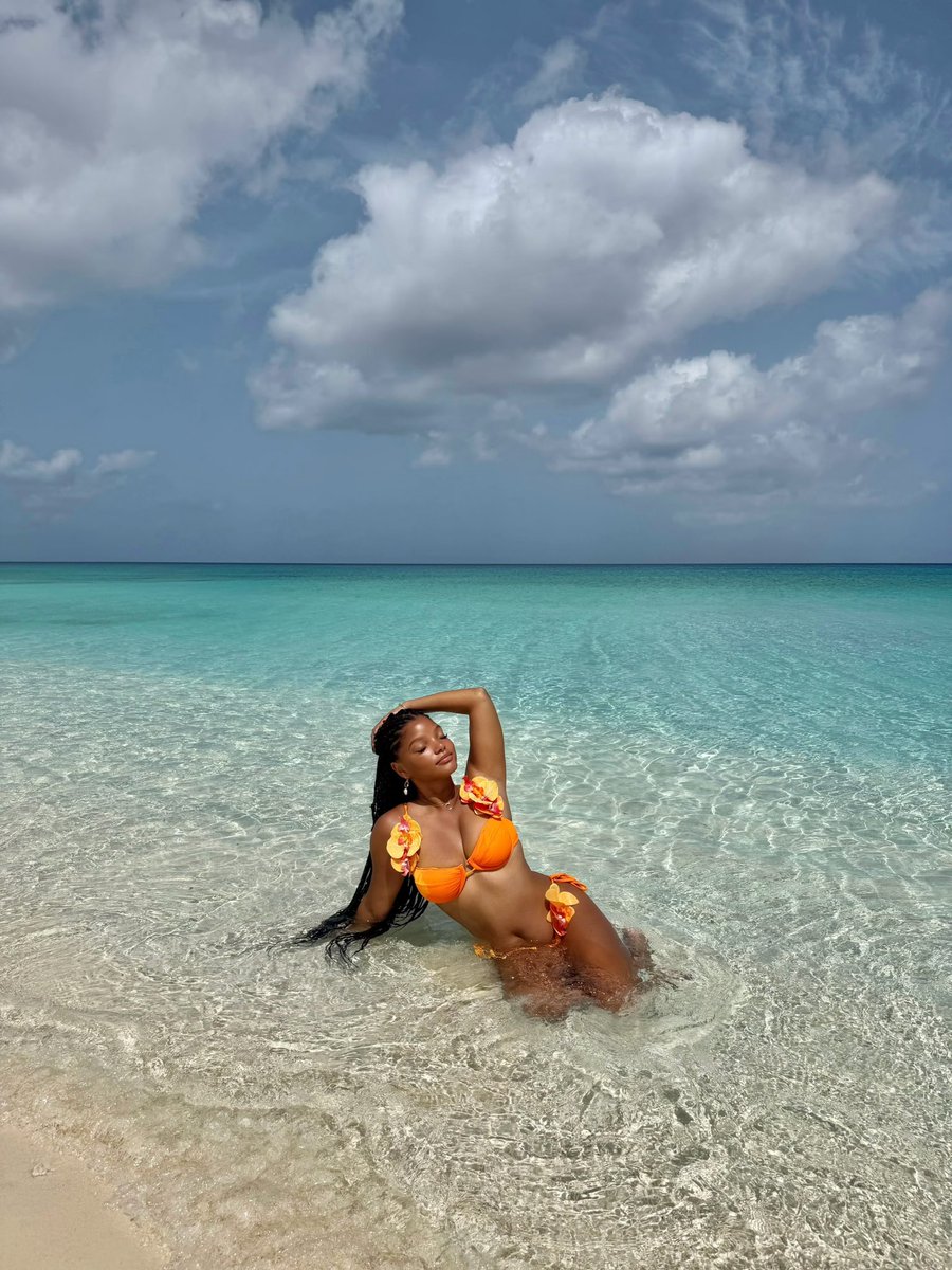 HalleBailey's tweet photo. a little slice of heaven 🧡✨ https://t.co/q9FzKeJeWe