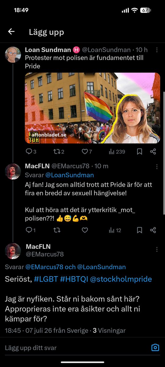 EMarcus78's tweet photo. @LoanSundman @stockholmpride https://t.co/TczNmx76vC