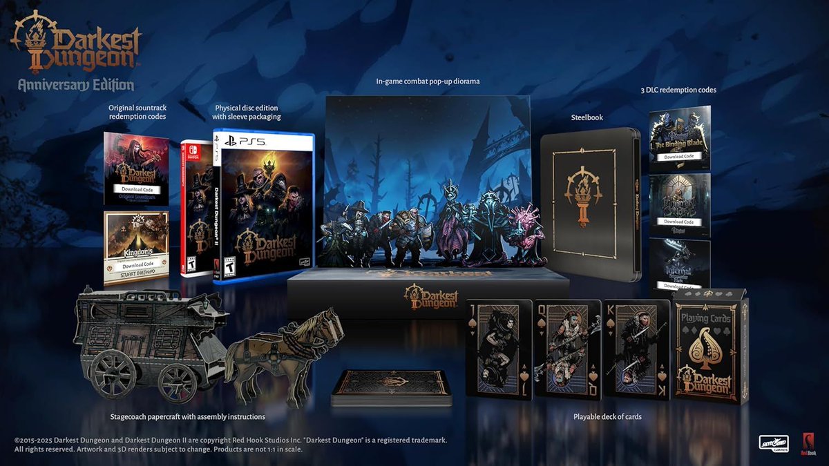 _Geotherma's tweet photo. Amazon - Darkest Dungeon II: Anniversary Edition - PlayStation 5 

$69.25 - https://t.co/9MJGdGRANE Ad

#DarkestDungeon #DarkestDungeonII #PS5Games https://t.co/VRAImhOWug