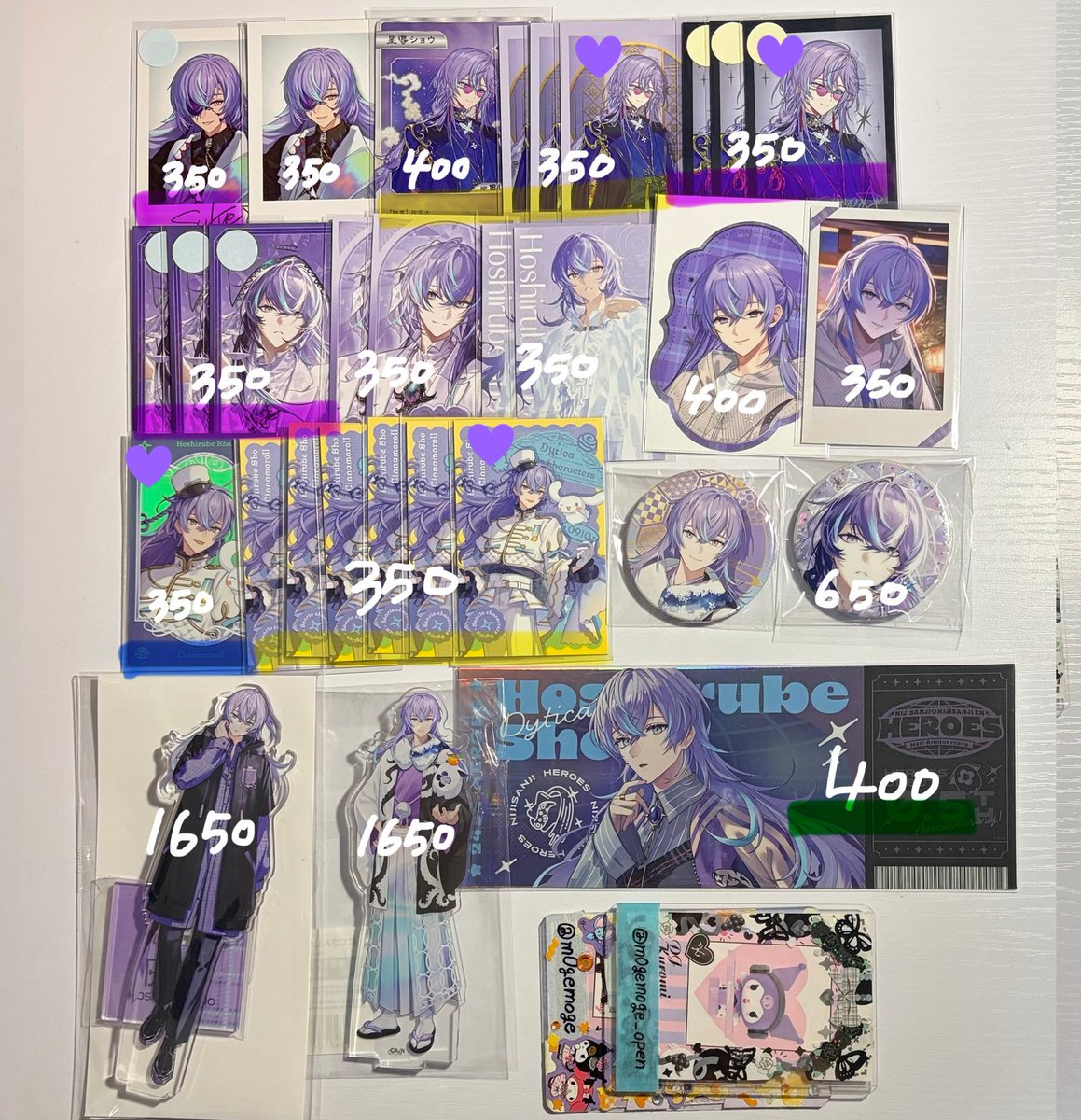 yodo_24's tweet photo. @m0gemoge_open はじめまして、こんばんは。
お声掛けありがとうございます。
画像お借りいたしまして、💜のものを求めております。
もし既にお決まりのものがございましたら再検討いたしますのでお手隙の際にご確認お願いいたします。 https://t.co/UWwuX4EVPp
