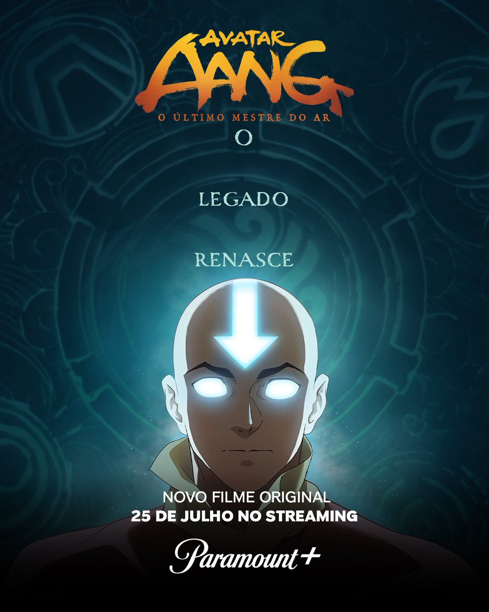 mundoavatar's tweet photo. Pôsteres oficiais de AVATAR AANG: O ÚLTIMO MESTRE DO AR, filme que se passa cerca de 10 anos após o fim da animação original.

Estreia dia 25 de julho na Paramount+. 🌪 https://t.co/6PN8GV5ehJ