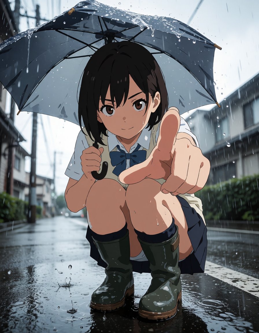 oohiro35's tweet photo. Krea2 turboのフォトリアル背景にアニメキャラスタイル。ローカルモデルのプロンプトオンリーでこの表現力すげー https://t.co/yG1hSx33zu