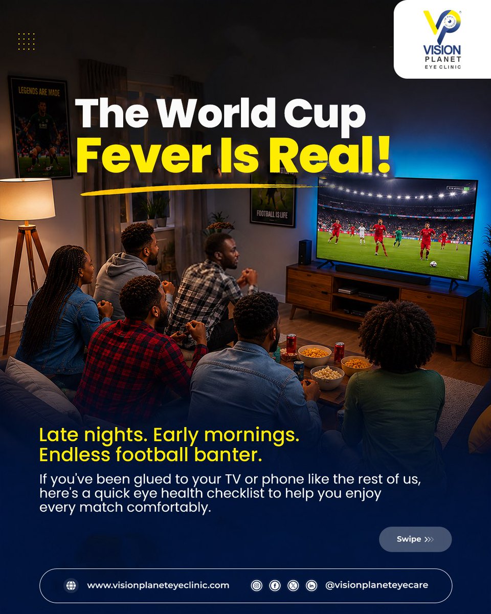 visionplaneteye's tweet photo. The Word Cup Fever is real!!! 😱

Have you been following the 2026 World Cup actions very well like us? 🤩 The trolls, banters and exciting moments gets even better by the day

But while we enjoy these lifetime moments, remember to give your eyes good attention too…

Read on 👇🏾 https://t.co/UjAkaW9o2o