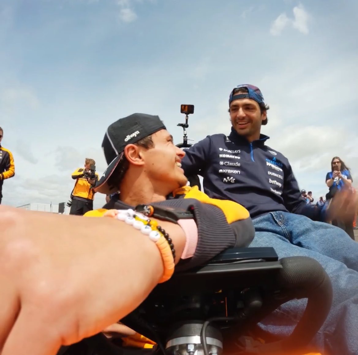 redsainz's tweet photo. thank god they’re not normal about each other https://t.co/tF8wg2THoj
