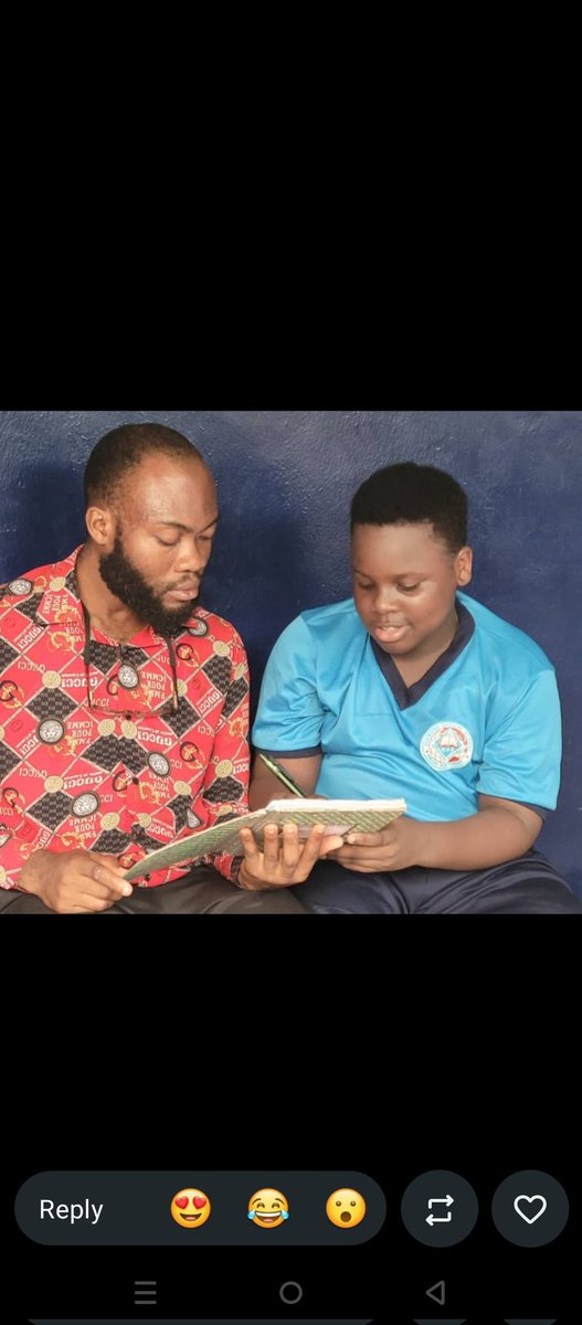 Emisilon's tweet photo. @winexviv Egejuru Teacher @AnyaneleGo47942 couldn't travel to Rome with him.
But he didn't allow it to stop him from preparing Egejuru both Online and Offline.
He is super excited.
Fulfilled as a teacher.
Next year I believe resources will be available to fly him out when he qualifies more https://t.co/CLLprqFHfB