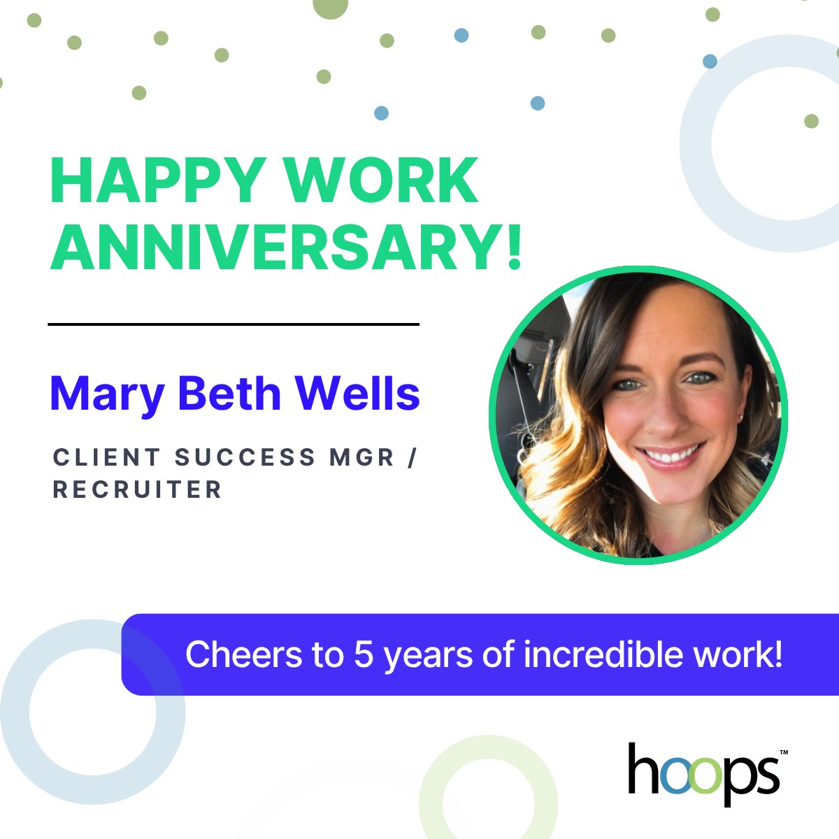 hoopshr's tweet photo. Time flies when you're working with incredible people! 🎉
Celebrating Mary Beth Wells' 5 year anniversary at Hoops HR today.
#TeamHoops #HoopsHR https://t.co/22UzjDBjSu