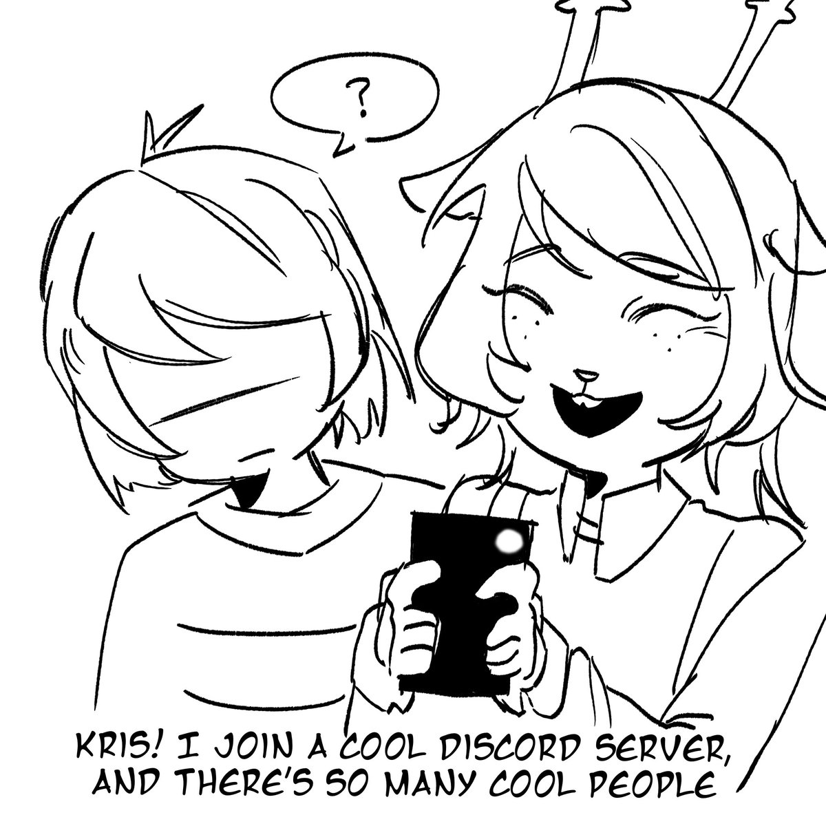 Quynkiz's tweet photo. Rushed comic I thought of when reading the comments 👀🤞 https://t.co/BUyTcn6XgZ