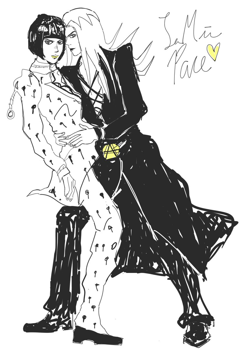 okaysammo's tweet photo. bucciarati / leone https://t.co/1F0R2MlVVd