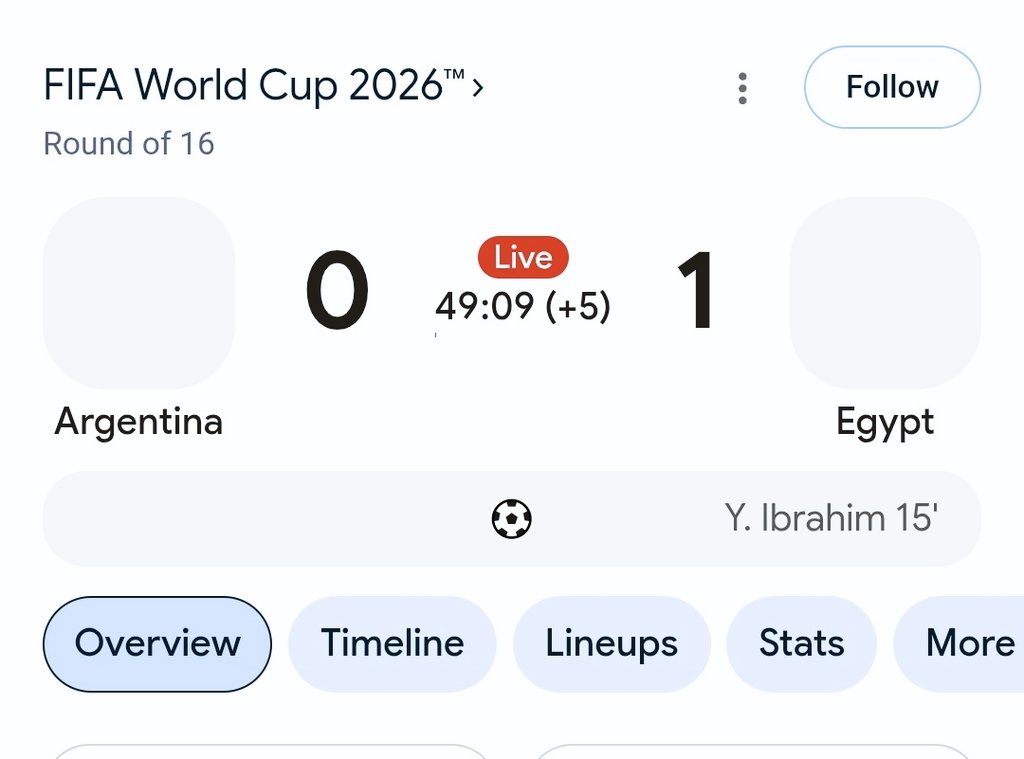 Hamdan77745's tweet photo. Egypt 1
Messi missed panalty. https://t.co/cftfqsxgQ7
