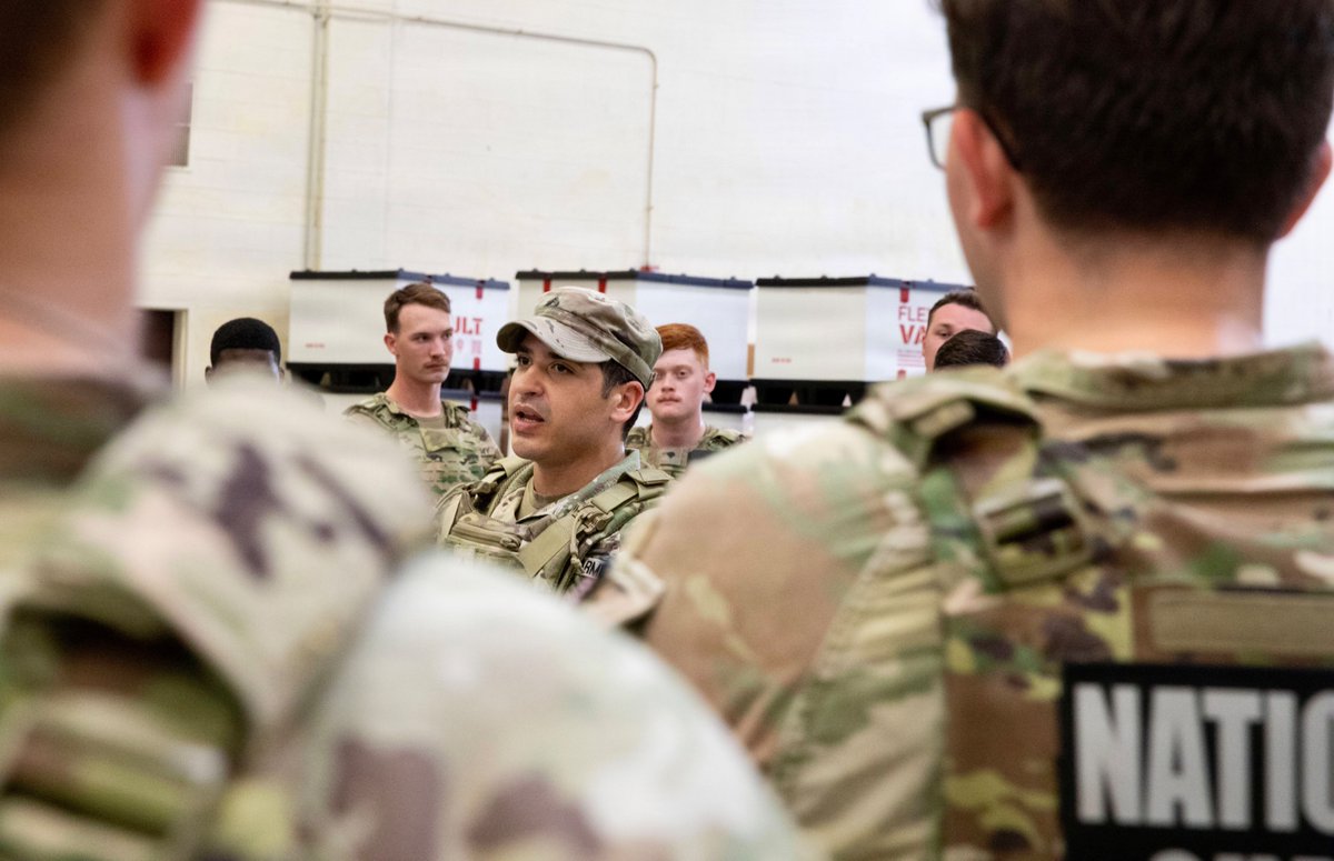 DCGuard1802's tweet photo. Readiness is not a one-time event—it's a daily commitment.

@AlabamaNG Soldiers assigned to Joint Task Force–DC sharpen their weapons safety and handling skills as they support #DCSafe. Repetition and standards reinforce discipline required to serve in the capital. https://t.co/0FWwFlj3nE