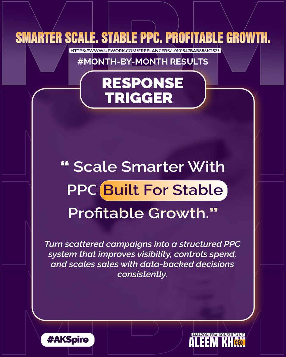 akspiree's tweet photo. From £1.0K to £8.99K in 5 months.

This Amazon UK pet brand scaled by fixing relevance, controlling wasted spend, and building PPC with structure — not guesswork.

#AmazonPPC #AmazonFBA #PPCStrategy #Ecommerce #AKSpire https://t.co/SER6YKFtZj